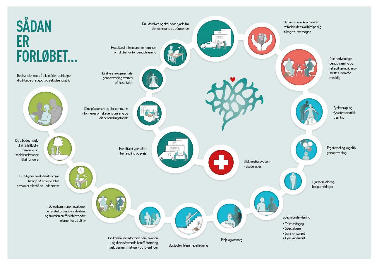 Oversigt over forløbet ved en hjerneskade