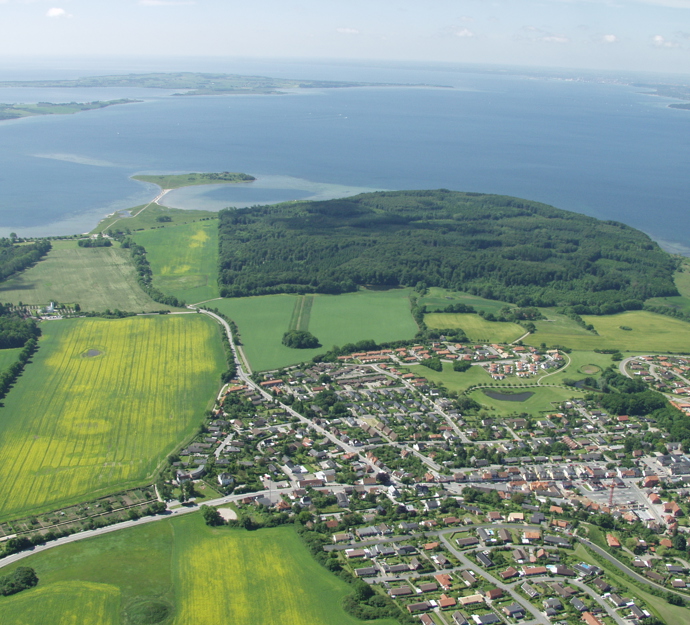 Luftfoto over Rønde